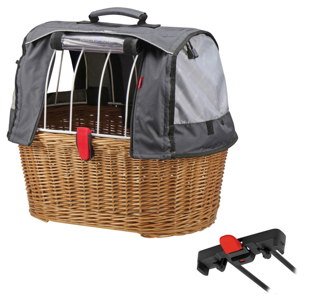 Mand KLICKfix Doggy Basket Plus - Racktime Naturel 40 Liter