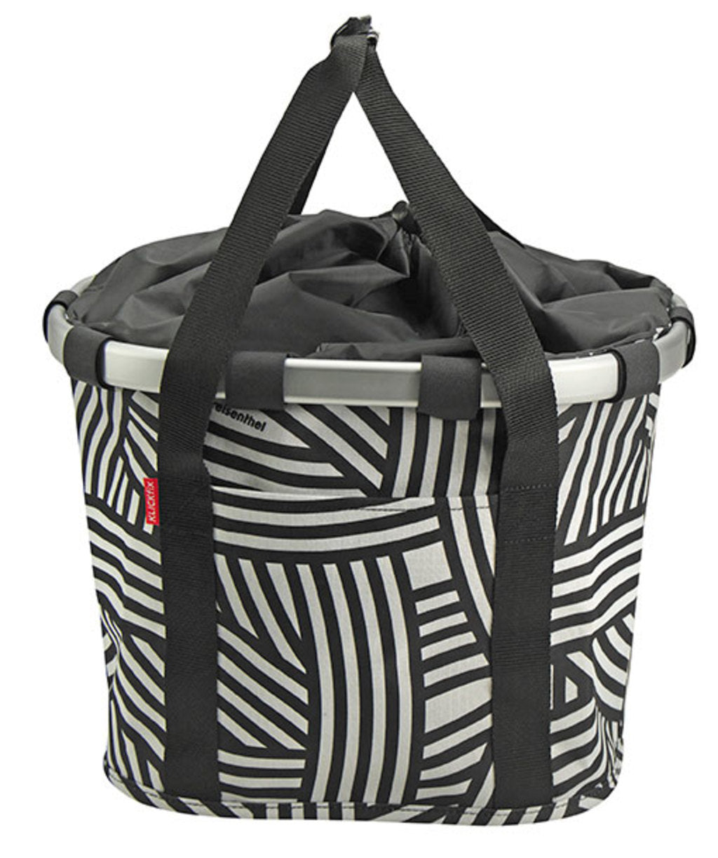 Mandtas KLICKfix Bikebasket - Zebra - 15 Liter