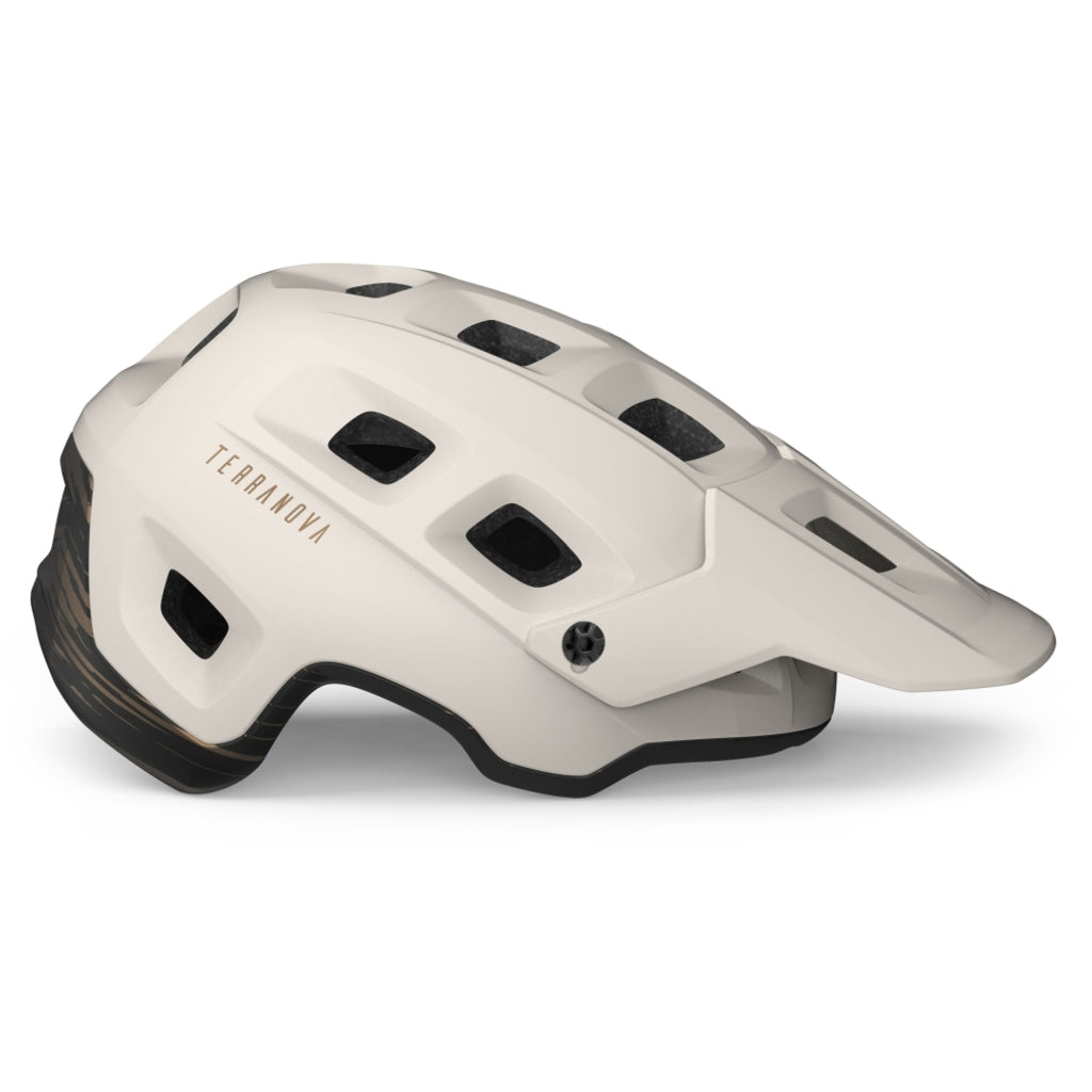 Fietshelm - MET - Terranova MIPS - Off-White/Bronze