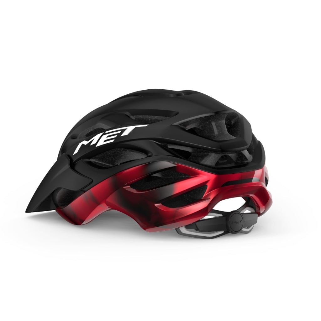 Fietshelm - MET - Veleno - Black/Red