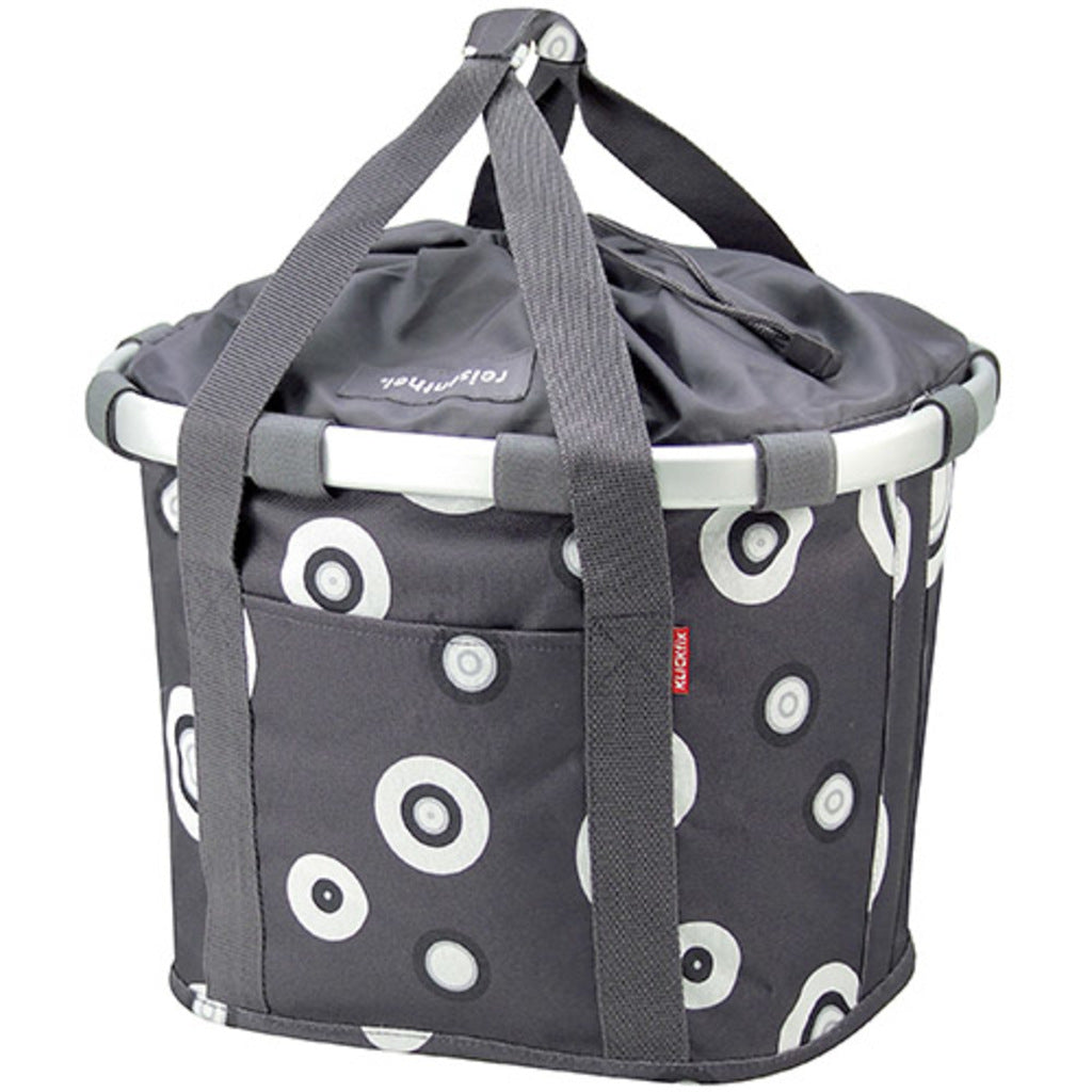 Mandtas KLICKfix Bikebasket - Bubbles Anthracite - 15 Liter