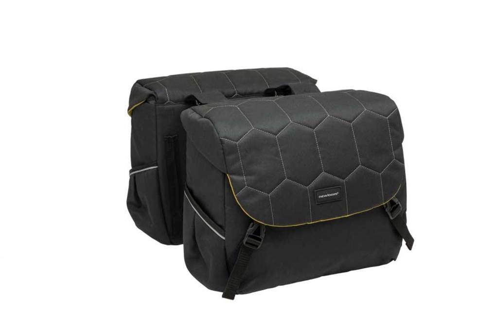 Dubbele-Fietstas-New-Looxs-Mondi-Joy-Double-38-Liter-Quilted-Black