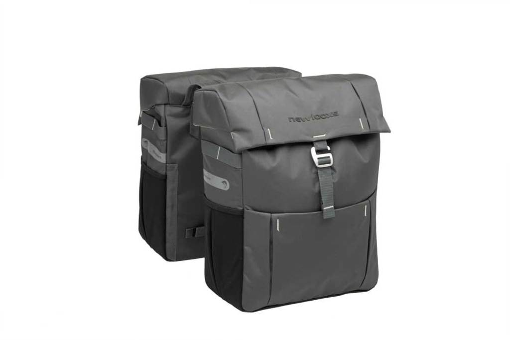 Dubbele-Fietstas-New-Looxs-Vigo-Double-37-Liter-Grey