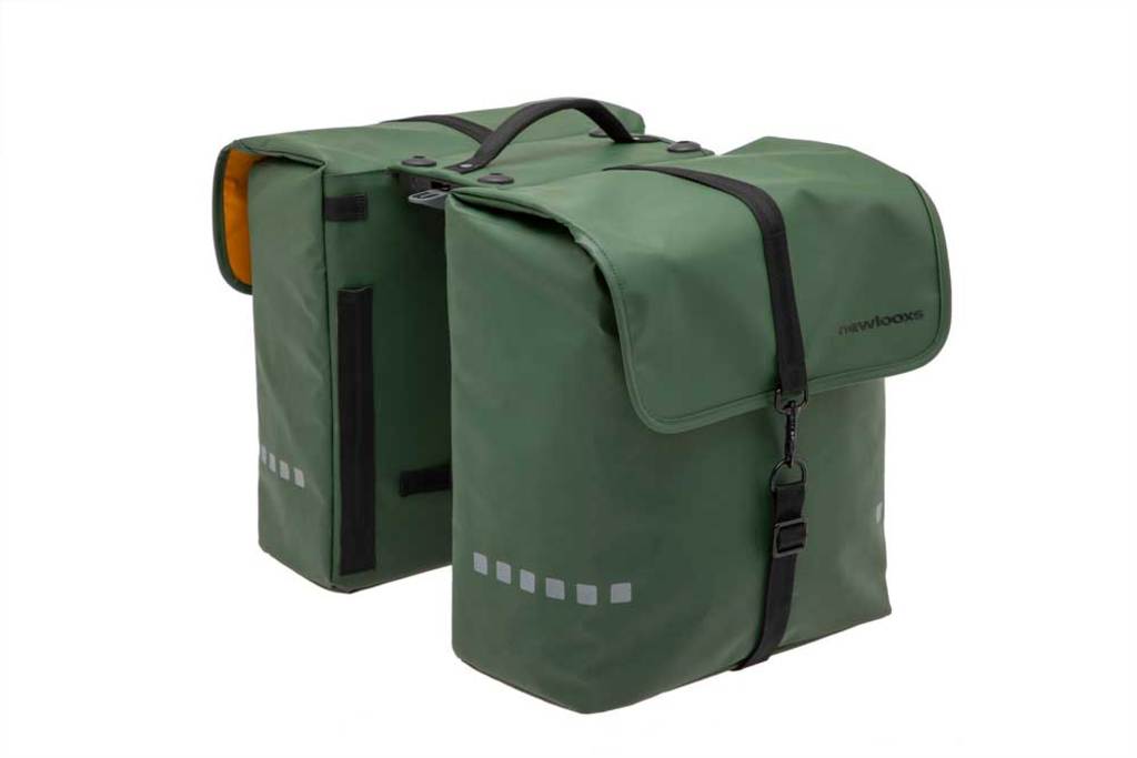 Dubbele Fietstas - New Looxs Odense Double RT - 39 Liter - Green