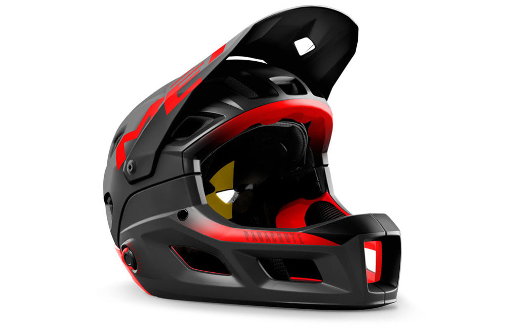 Fietshelm - MET Parachute MCR MIPS - Black/Red