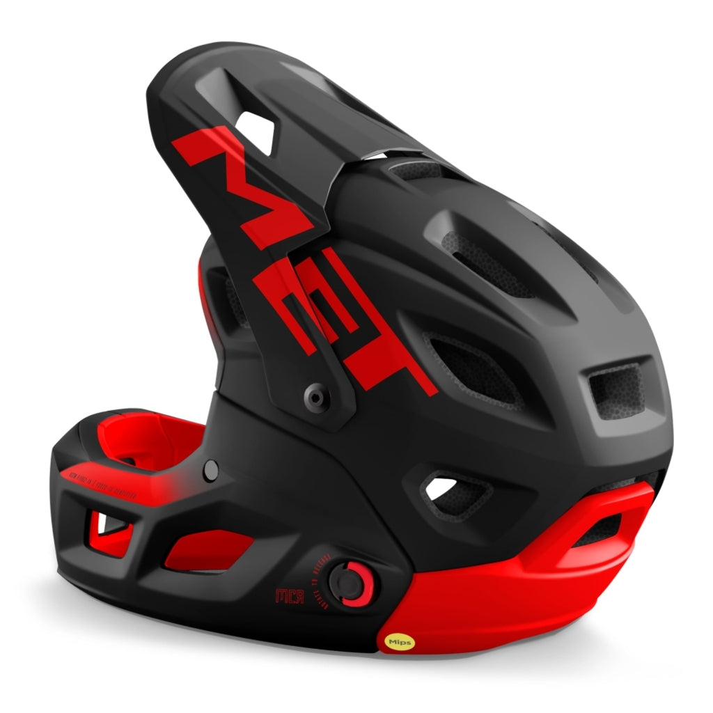 Fietshelm - MET Parachute MCR MIPS - Black/Red