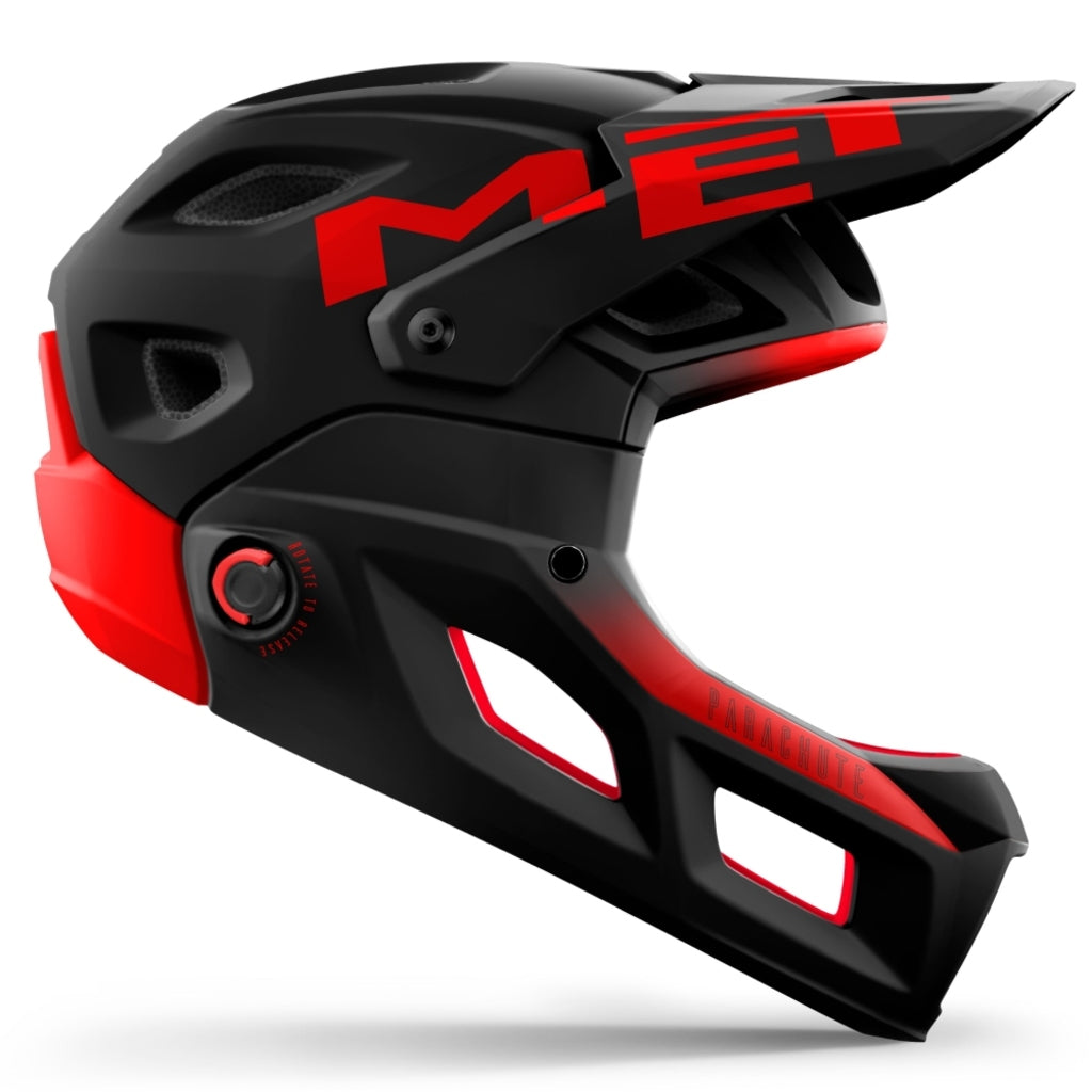 Fietshelm - MET Parachute MCR MIPS - Black/Red