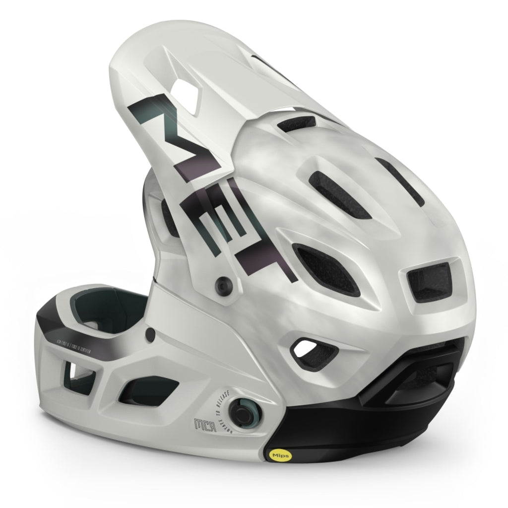 Fietshelm - MET Parachute MCR MIPS - White Iridescent