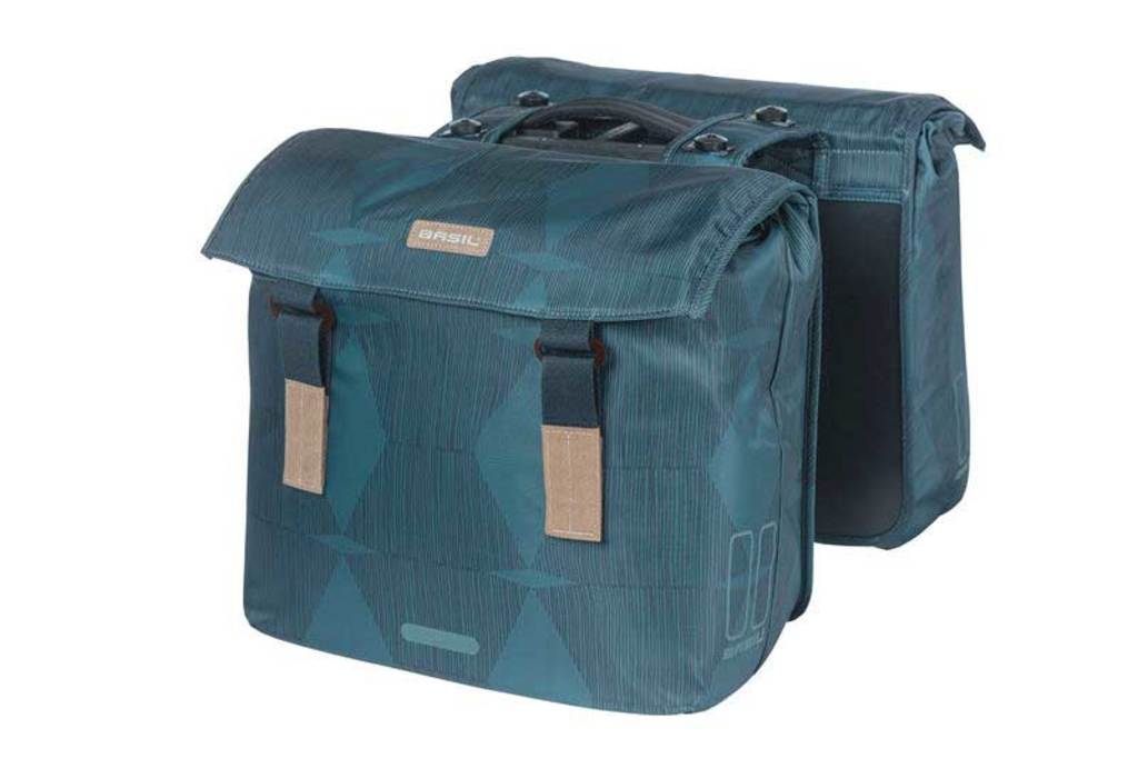 Dubbele-Fietstas-Basil-Elegance-MIK-Estate-Blue-40-49L