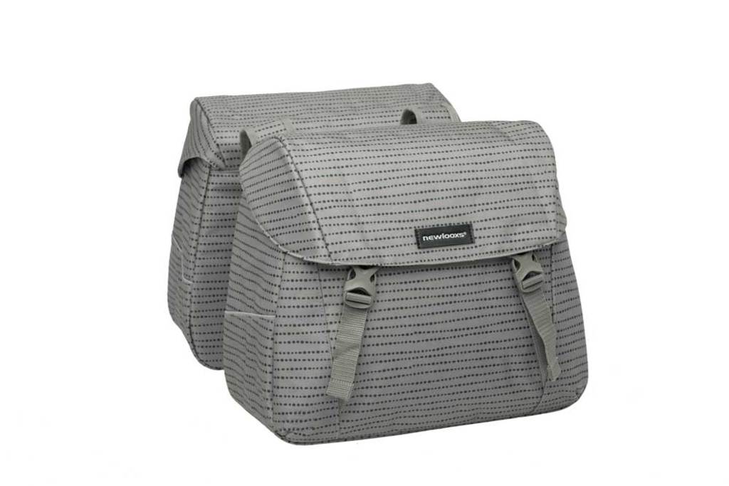 Dubbele-Fietstas-New-Looxs-Joli-Double-Nomi-Grey-37L