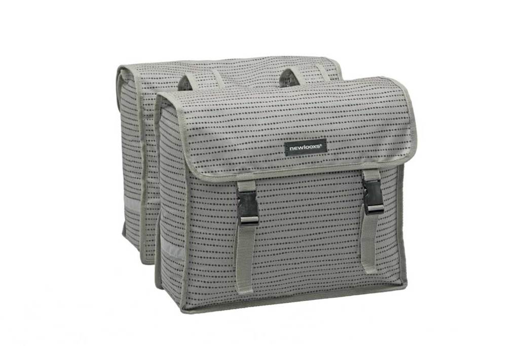 Dubbele-Fietstas-New-Looxs-Fiori-Double-Nomi-Grey-30L