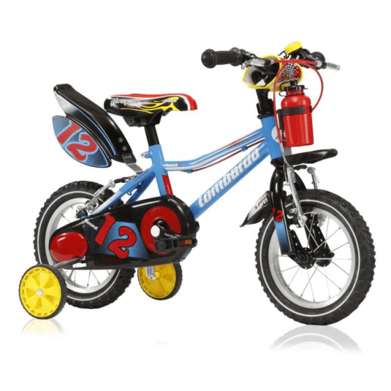 Kinderfiets Monopoli 12 inch Blauw-Zwart