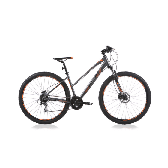 Mountainbike OUTRAGE 603 27,5 Inch Dame Antraciet-Oranje