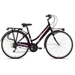 Damesfiets VERSILIA 28 inch  6 versnellingen zwart